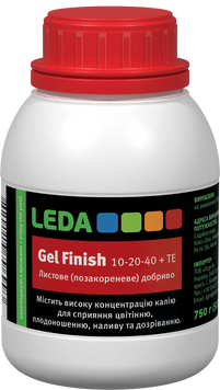 Leda Gel Finish 10-20-40 + TE 750 г (500 мл) листове добриво